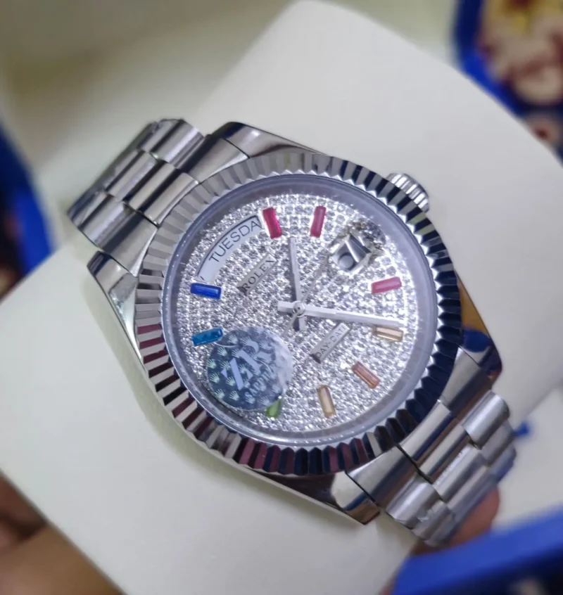 ساعة رولكس فصوص