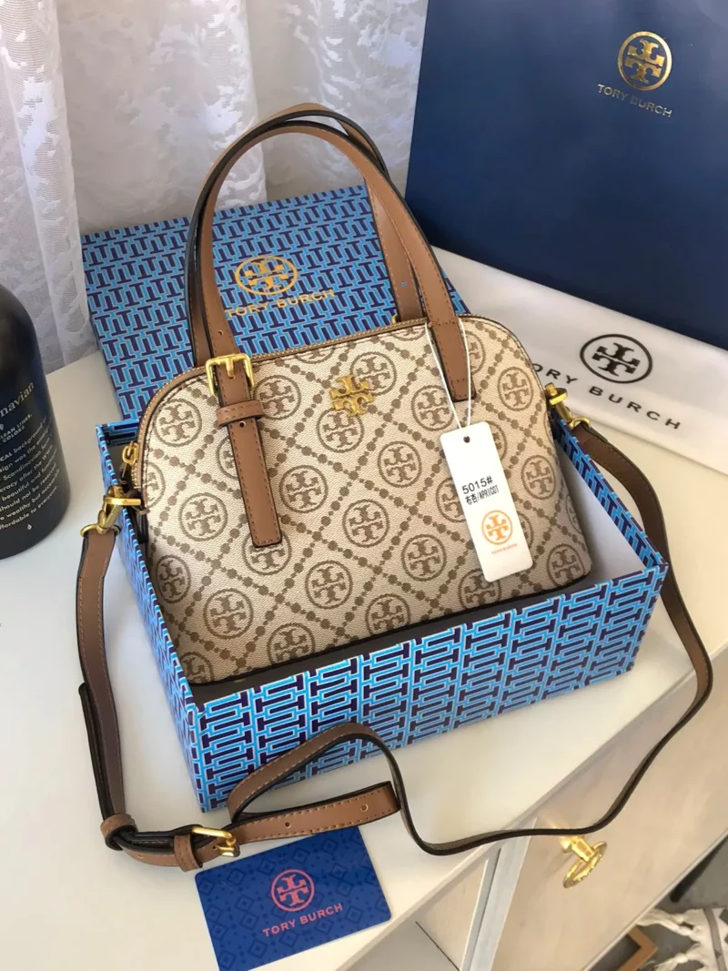 شنطة توري بورش قماش لون بيج