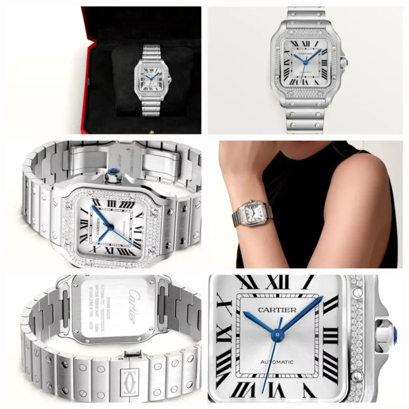 ساعات كارتير نسائي فضي