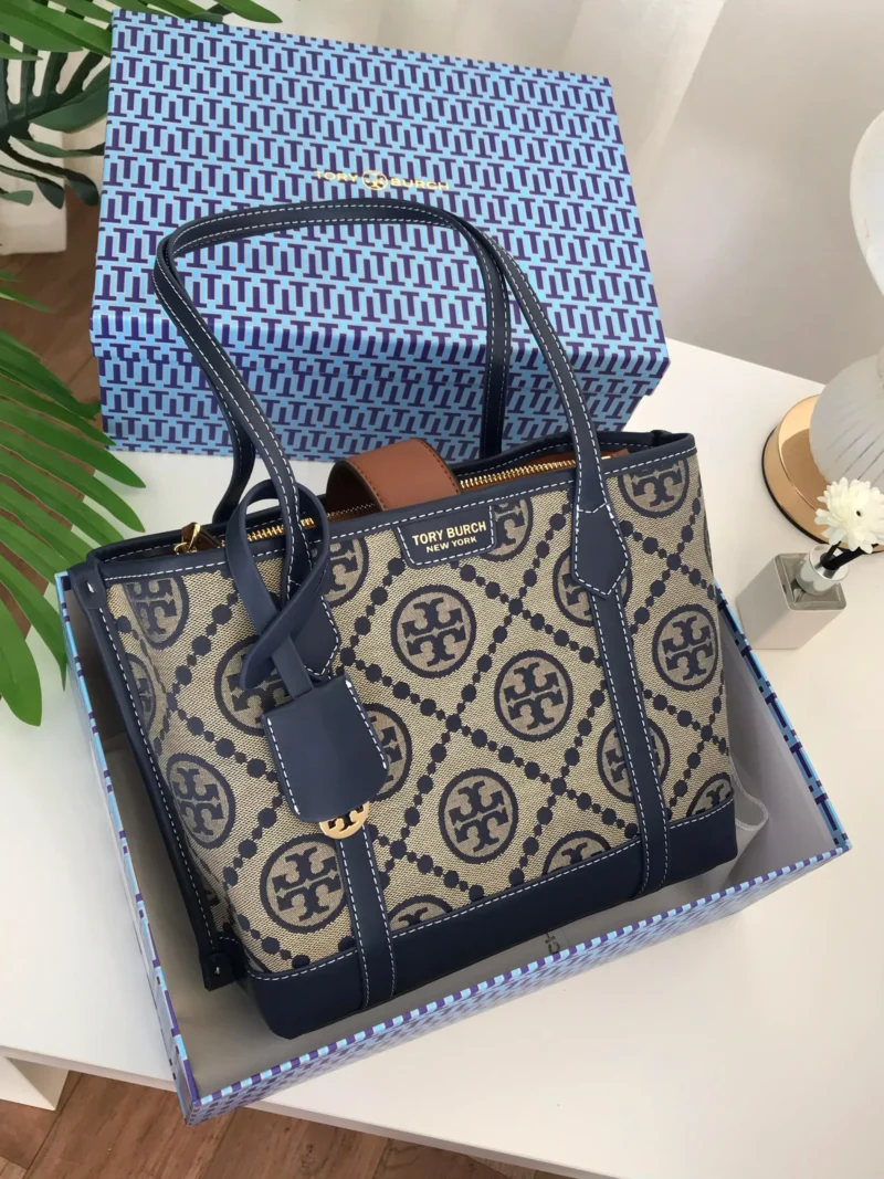 شنطة توري بورش خيش كحلي