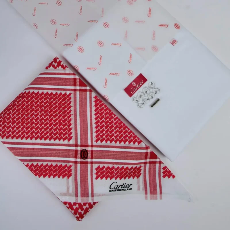 طقم رجالي شماغ وقماش كارتير