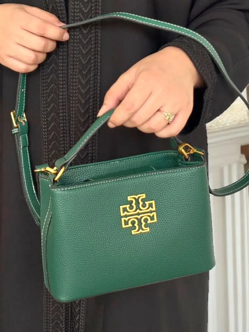 شنطة توري بورش جلد اخضر