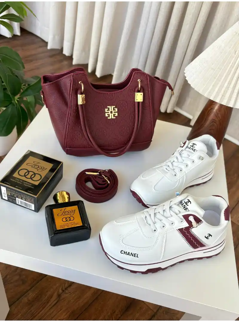 طقم شنطة براند توري بورش مع شوز