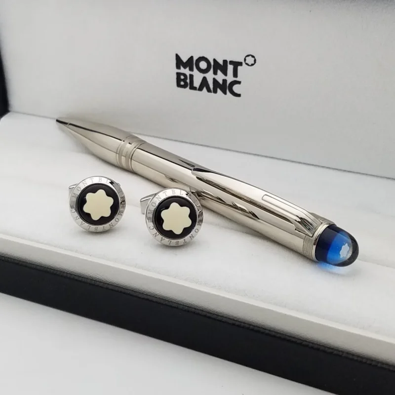 قلم مونت بلانك فضي