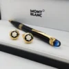 طقم قلم وكبك مونت بلانك