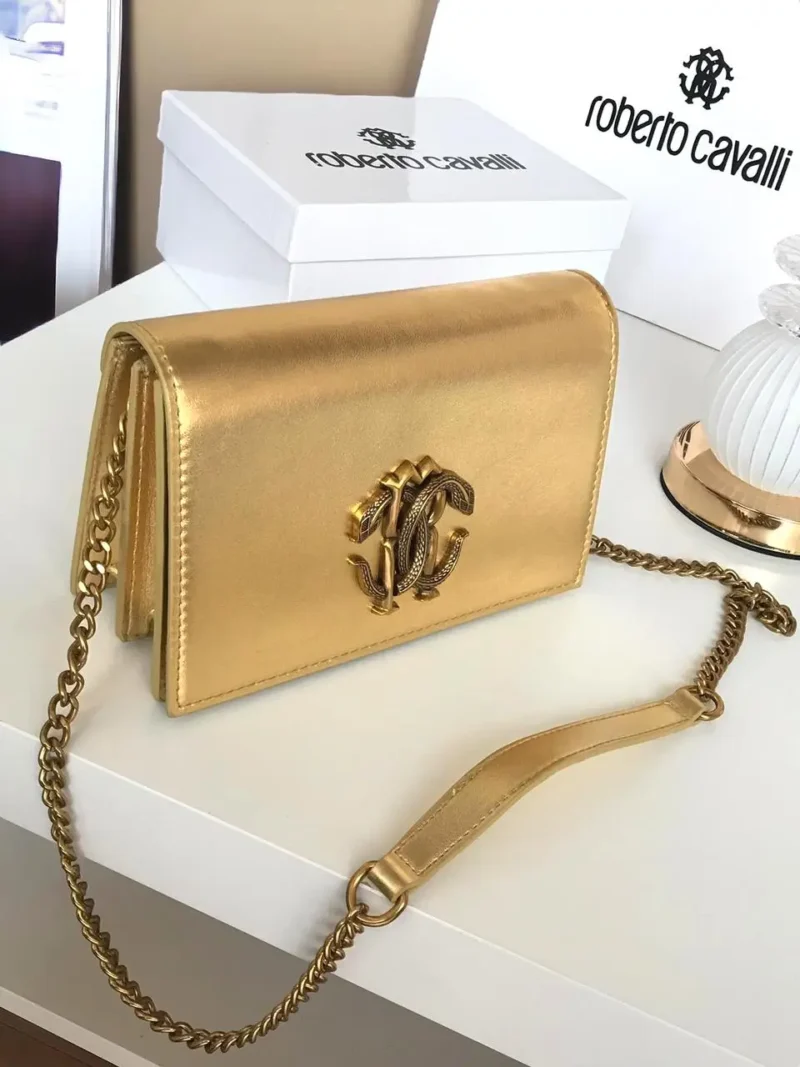 شنطة روبرتو كفالي ذهبي