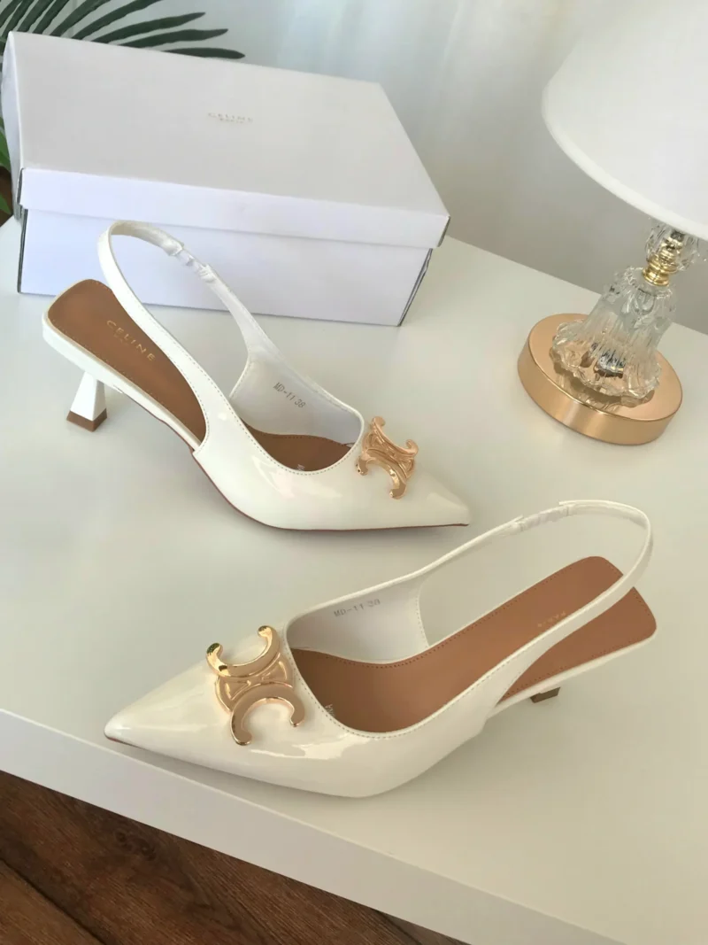 كعب سيلين ابيض