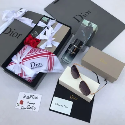 بوكس رجالي شماغ ونظارة وعطر