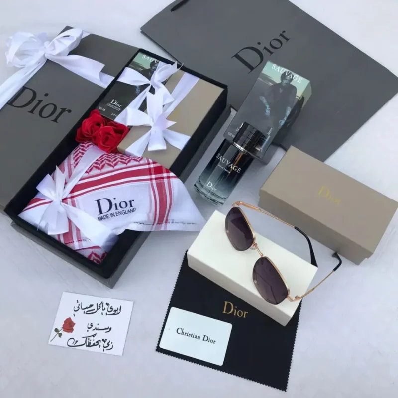 بوكس رجالي شماغ ونظارة وعطر
