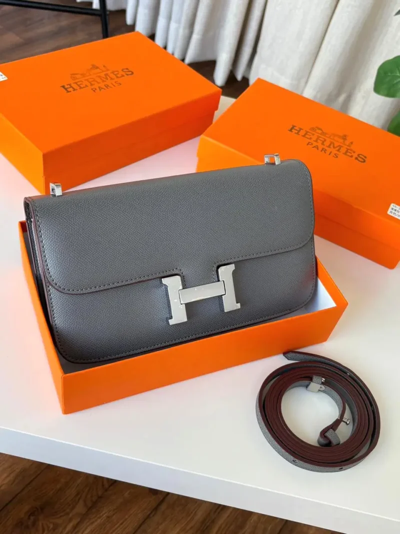 شنطه هيرمز رمادي