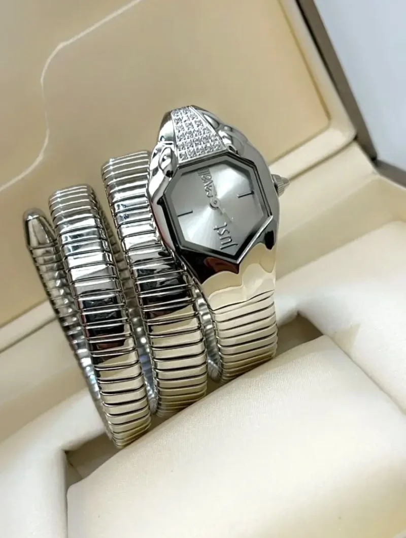 ساعة جست كفالي فضي