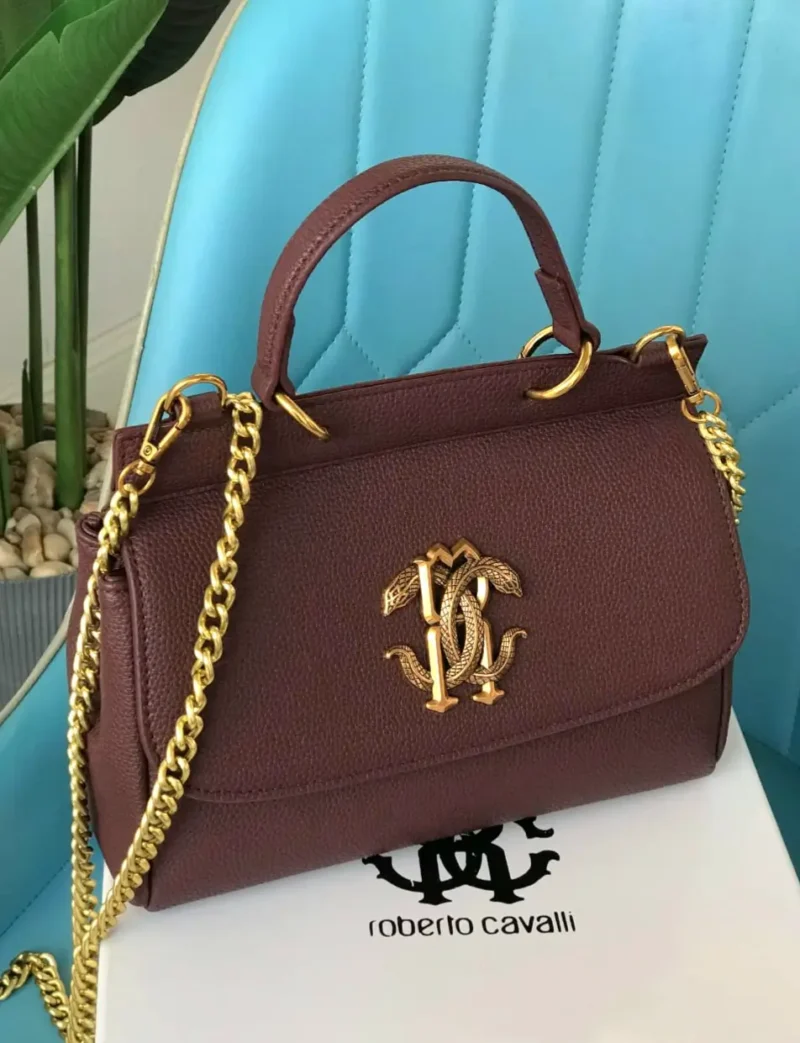 شنطة روبرتو كفالي عنابي