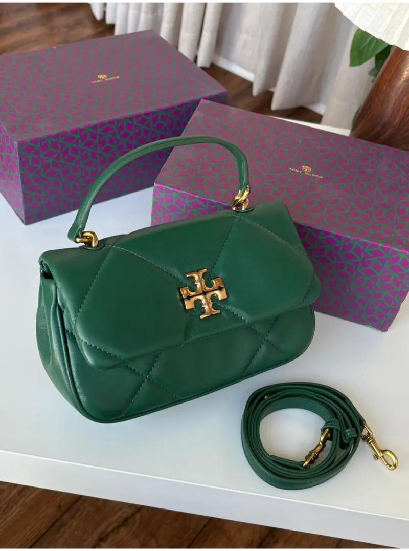 شنطة توري بورش خضراء صغيرة