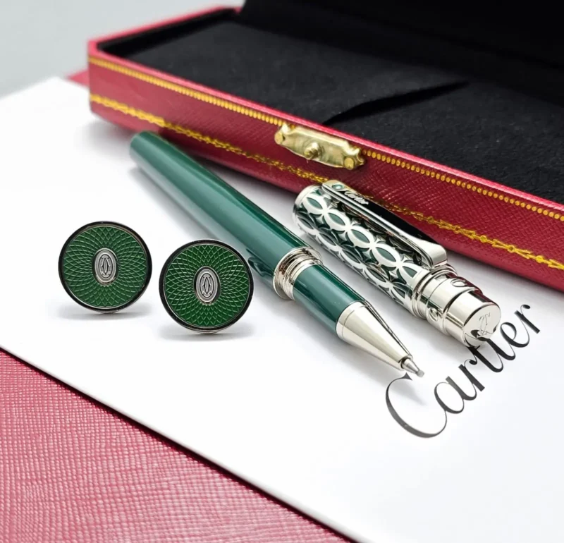 طقم كبك وقلم كارتير زيتي