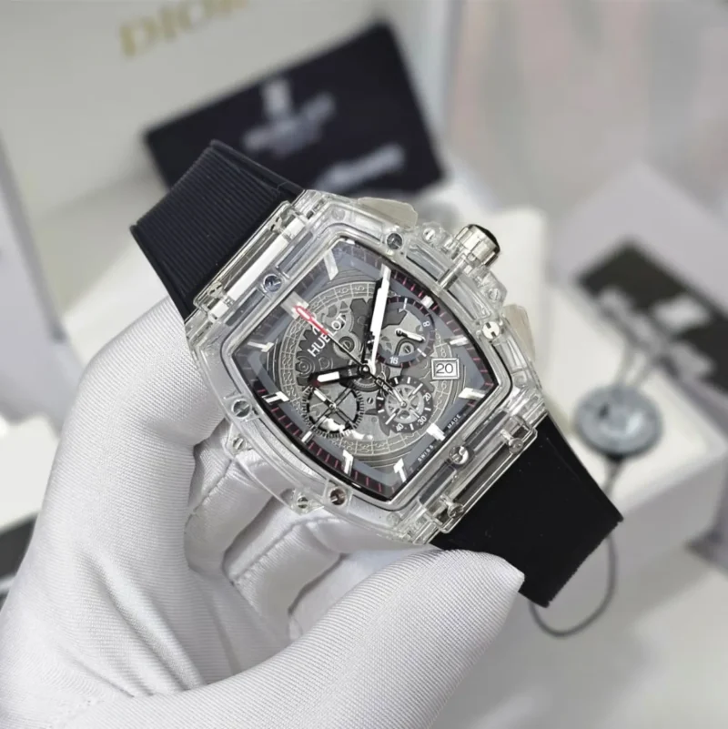 ساعه هوبلت رجاليه سير ربل اسود