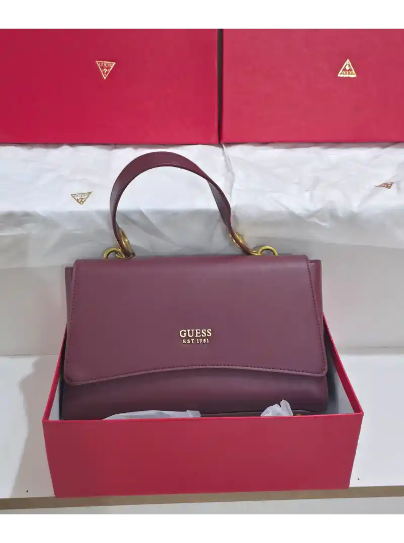 شنطه جس جلد عنابي