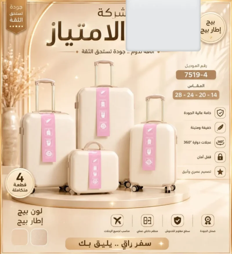 طقم شنط سفر للعرايس