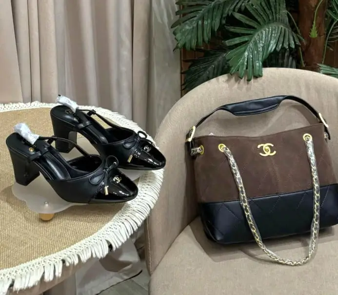 بكج شنط مع احذيه كعب