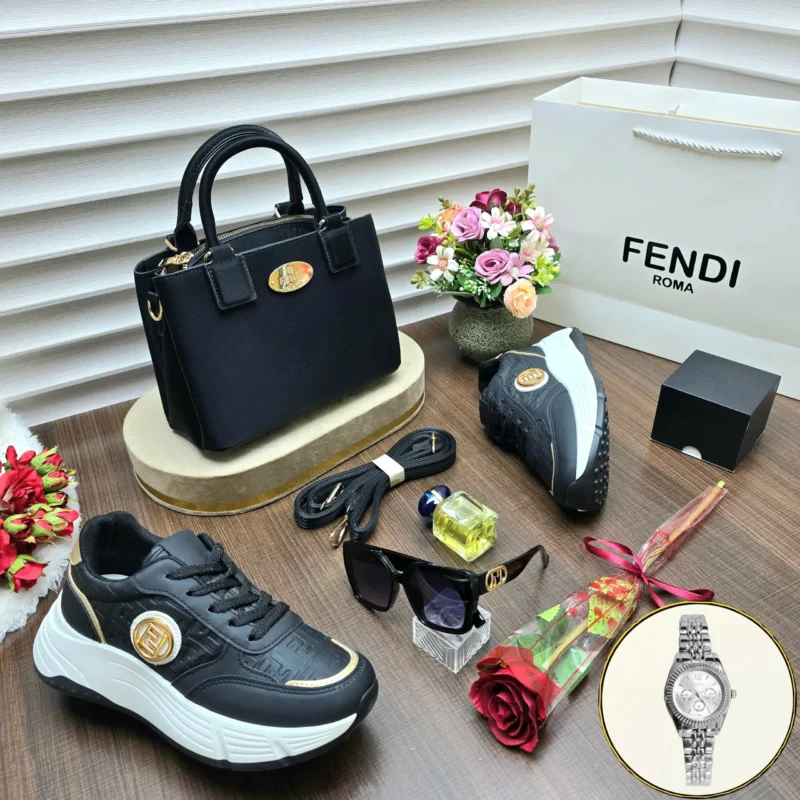 شوز فندي مع شنطة نسائية