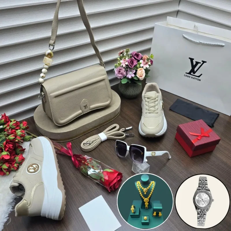 بكج شوز وشنطه lv