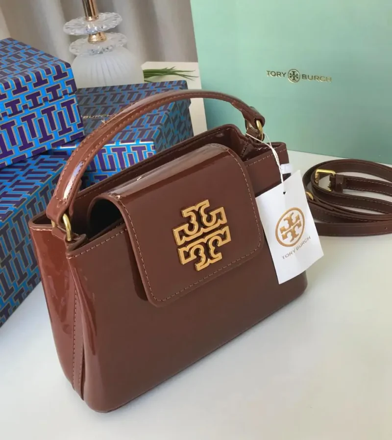 شنطة توري بورش بني لمعه