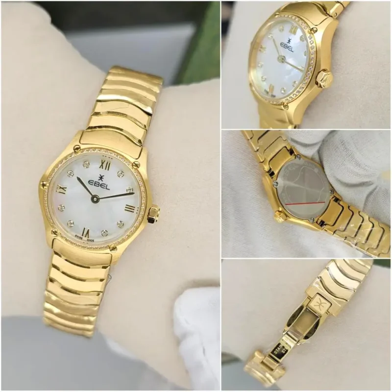 ساعة ايبل نسائيه ذهبي