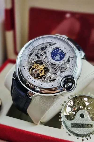 ساعة كارتير رجالي جلد بالون