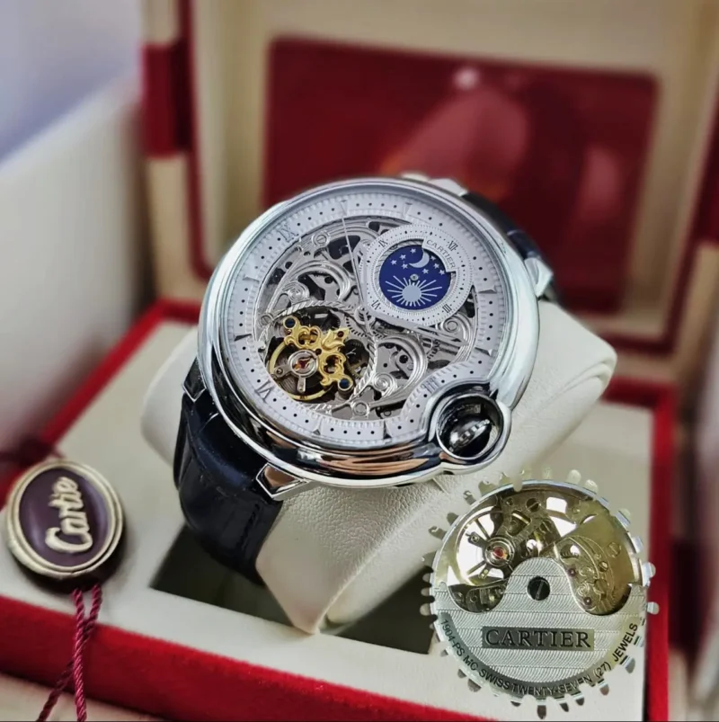 ساعة كارتير رجالي جلد بالون