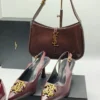 شنطه وكعب برغندي
