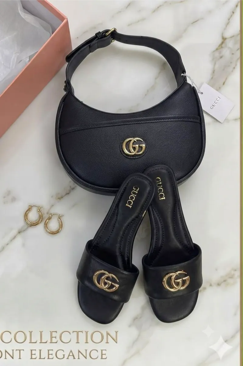 طقم شنطة وكعب اسود