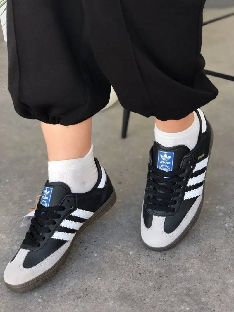 شوز اديداس سامبا ابيض واسود