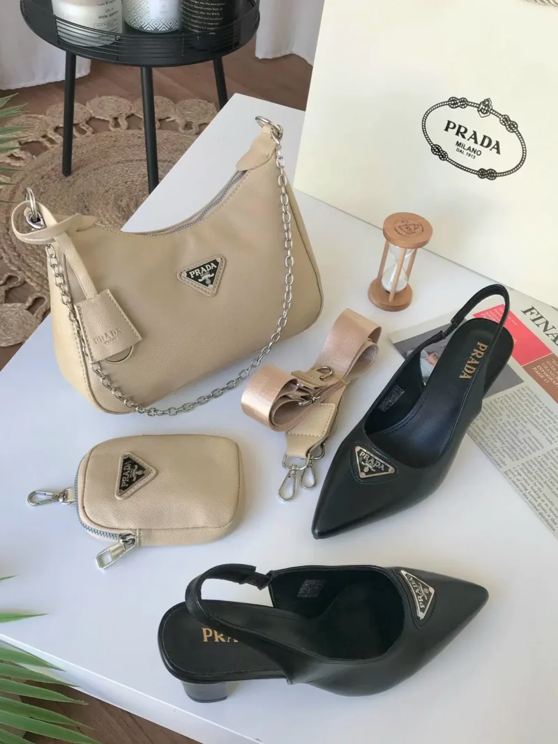 اطقم شنطه وكعب برادا