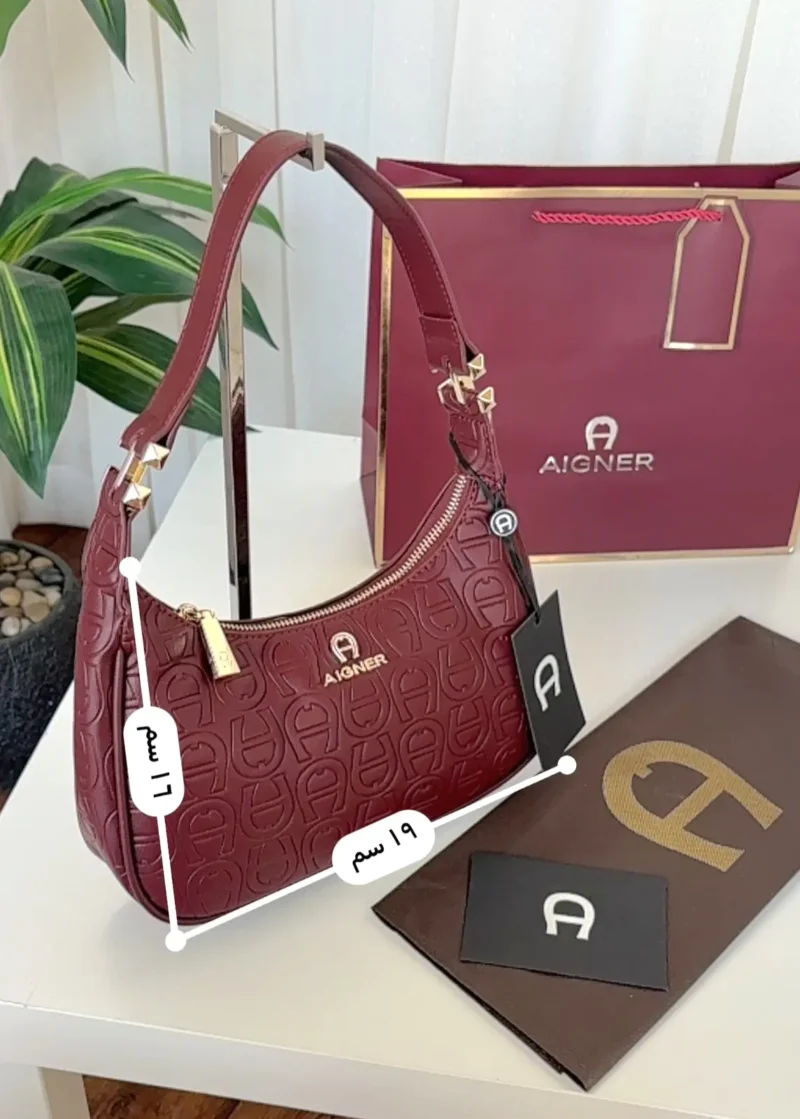 شنطة اقنر عنابي كتف