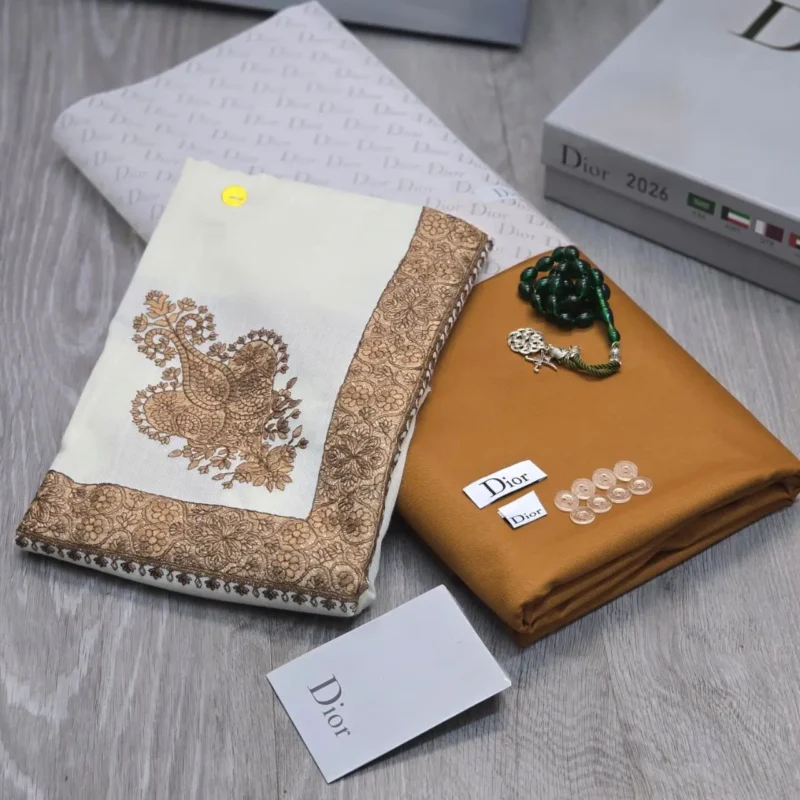 تنسيق قماش ثوب شتوي وشال