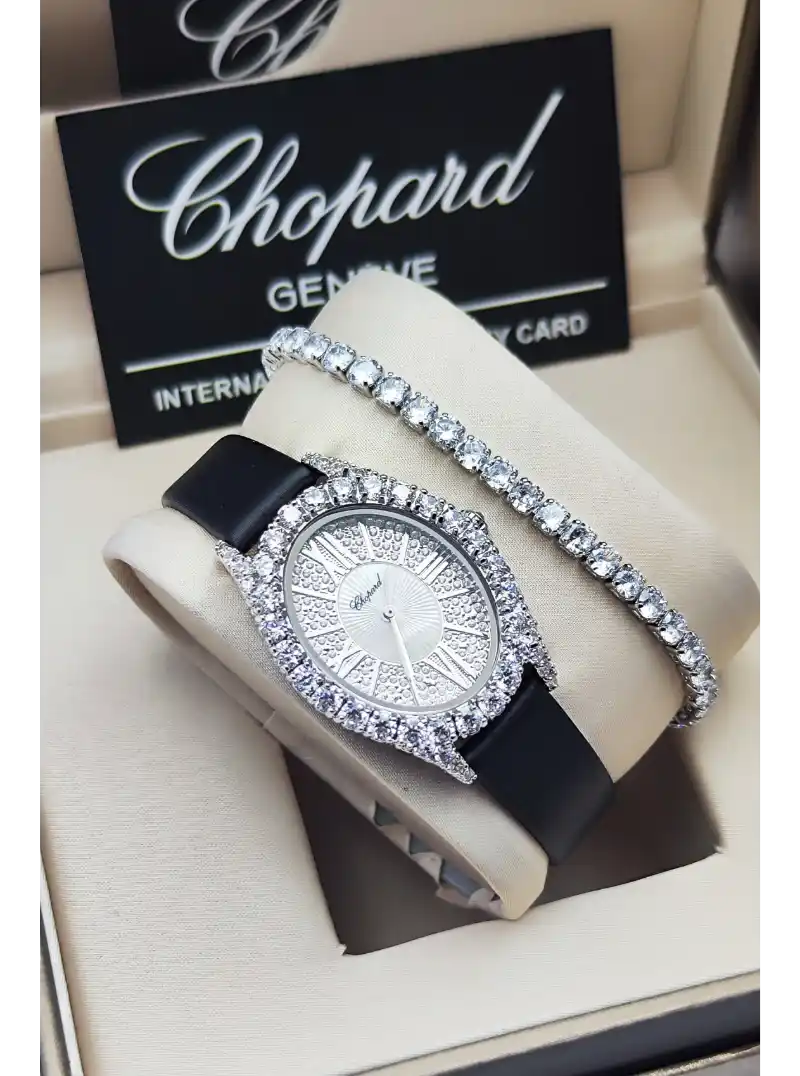 ساعه نسائي جلد نحيفه