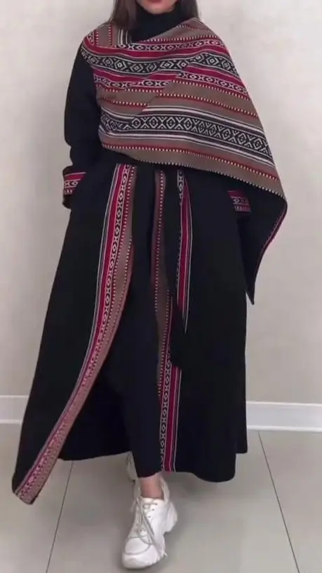 عباية شتوية سوداء