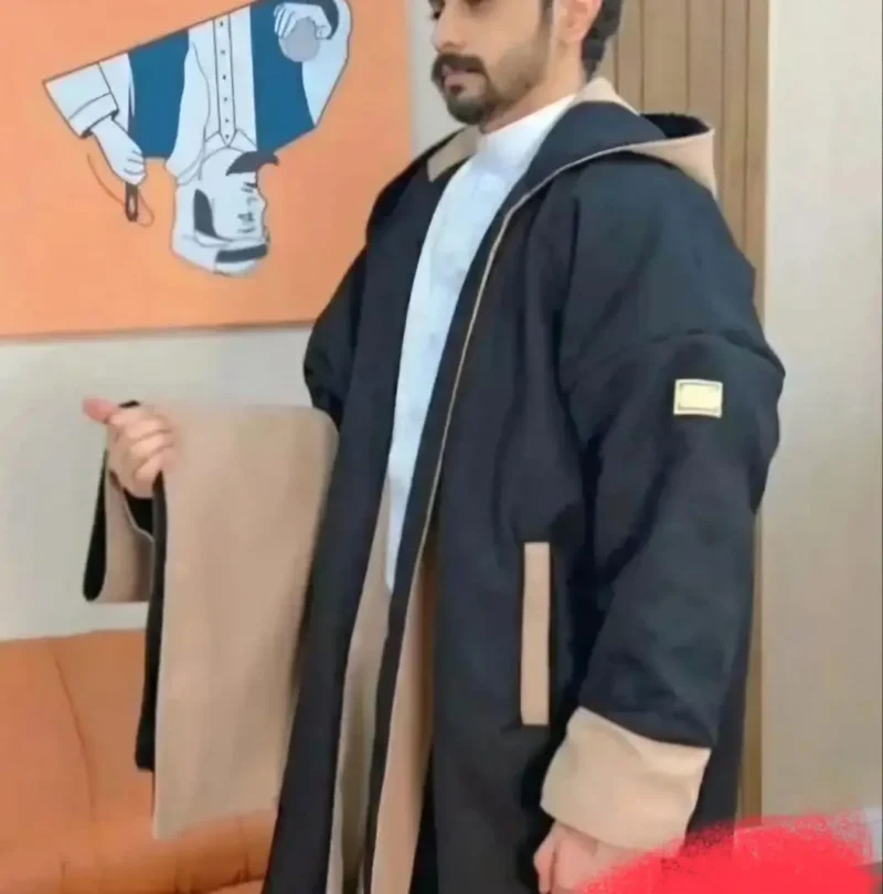 فروة رجالي مع قبعة