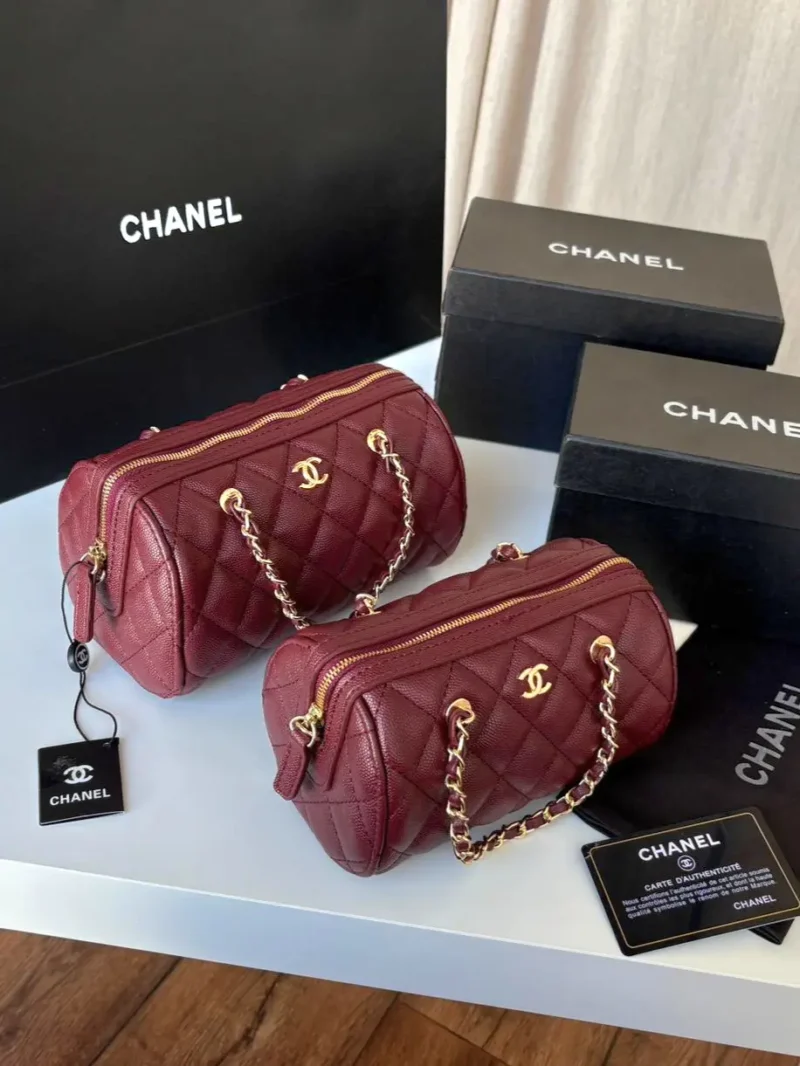 حقيبة شانيل العنابي