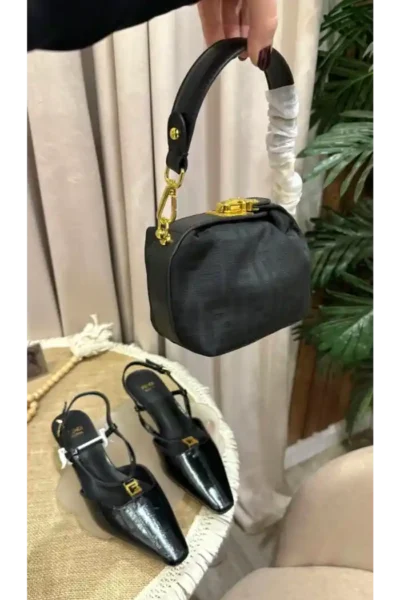 طقم شنط وكعب فندي