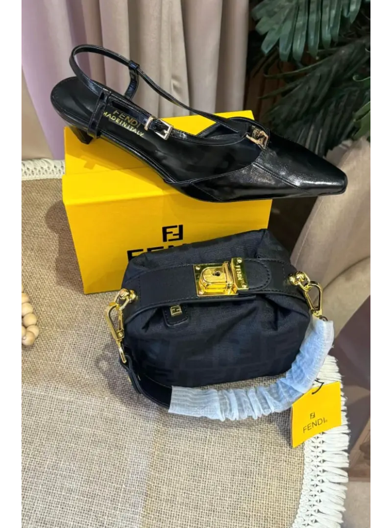 كعب مع شنطه فندي