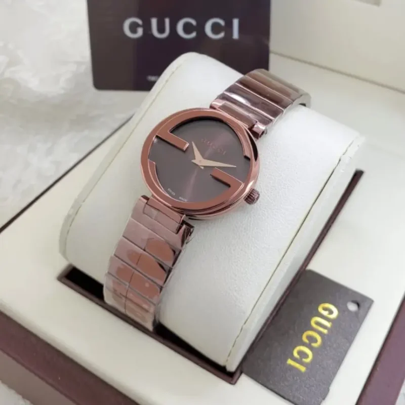 ساعة قوتشي روز قولد