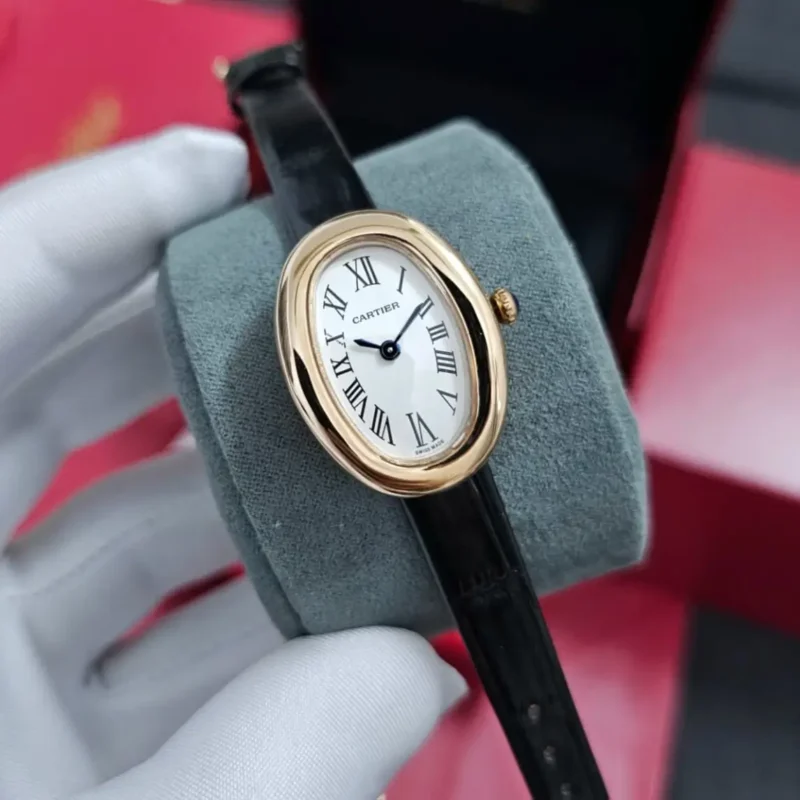 ساعة ميني نسائي جلد