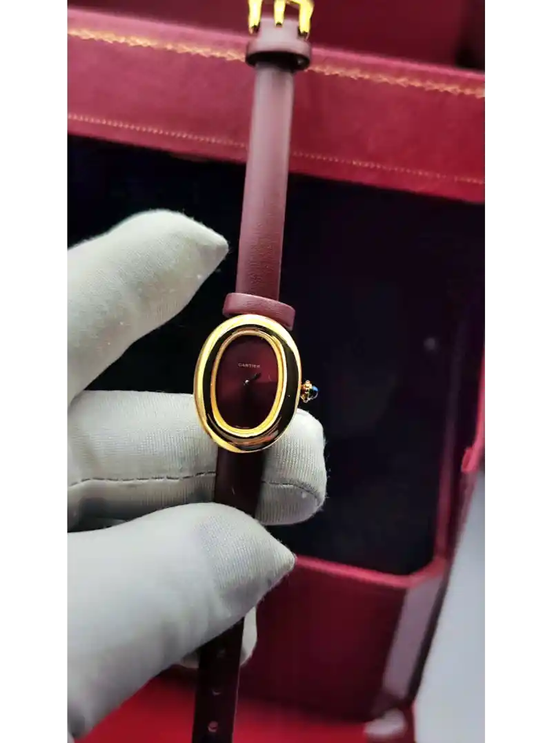 ساعه كارتير نسائيه ميني جلد