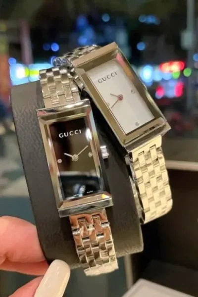 ساعات نسائية قوتشي مستطيله