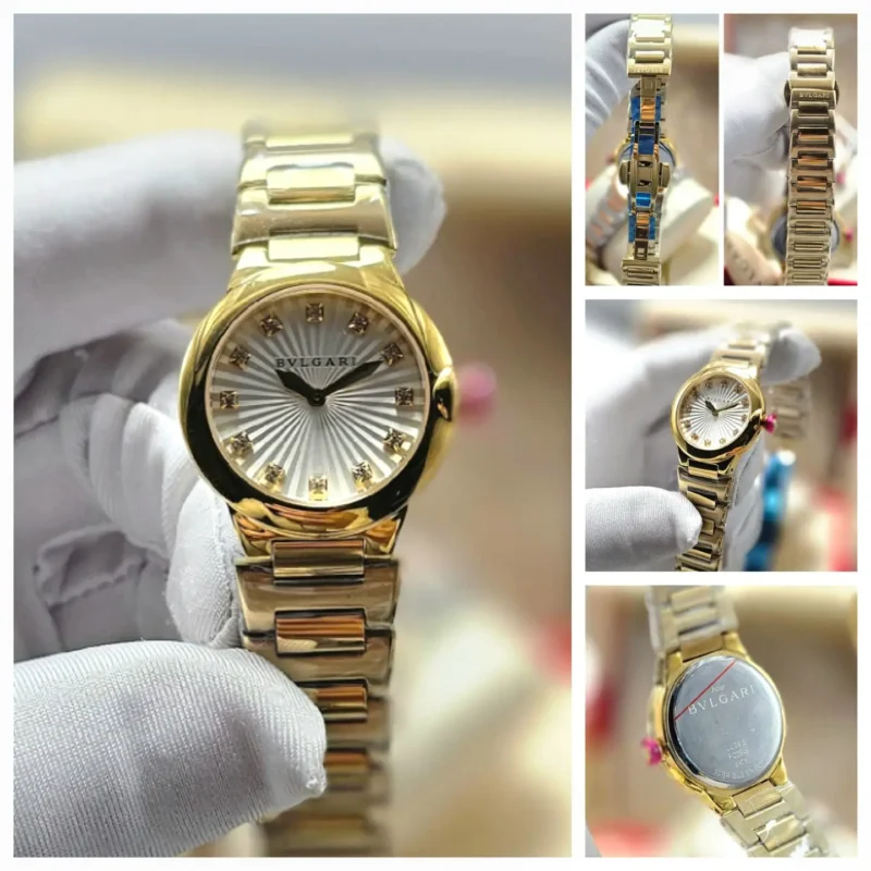 ساعة بلغاري نسائي ذهبي