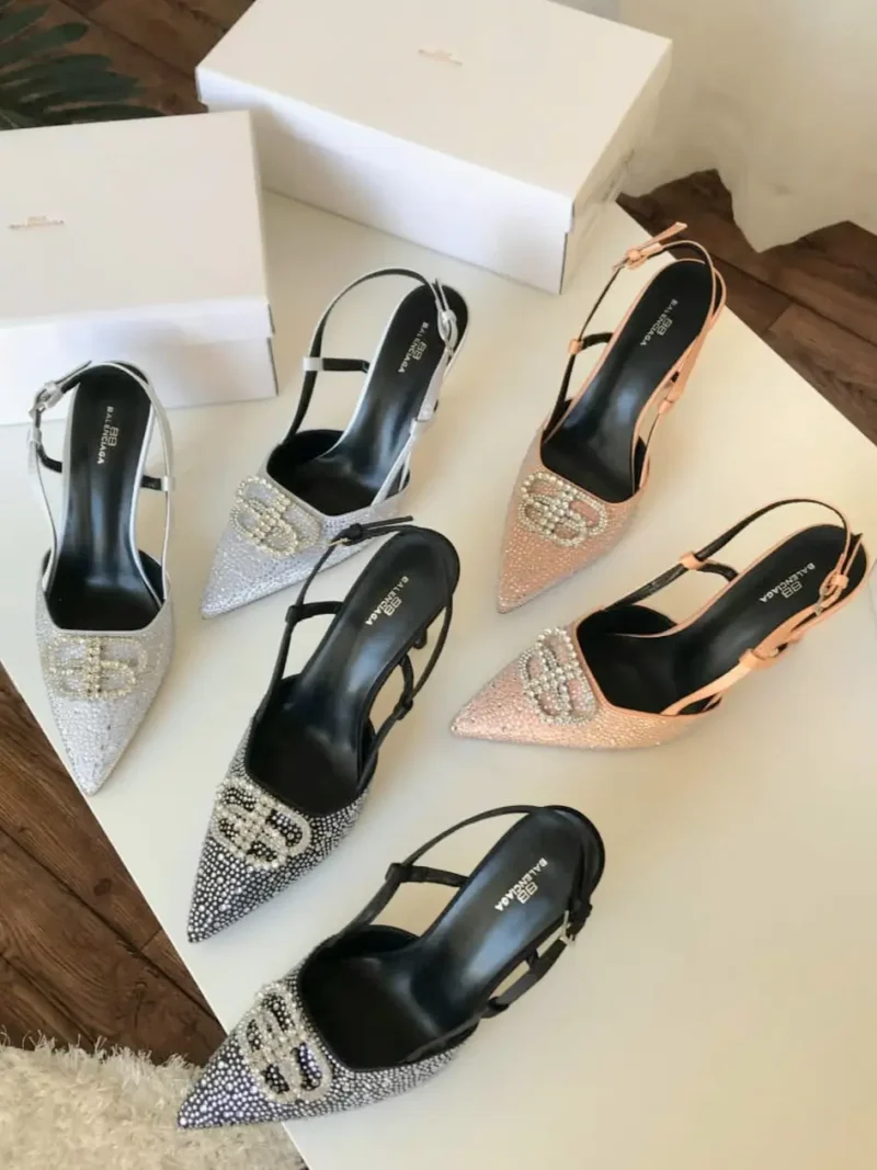 احذية كريستال كعب بلنسياقا