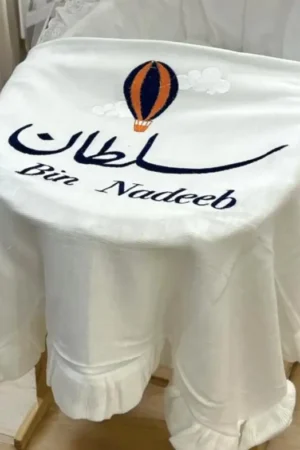بطانية مواليد تطريز