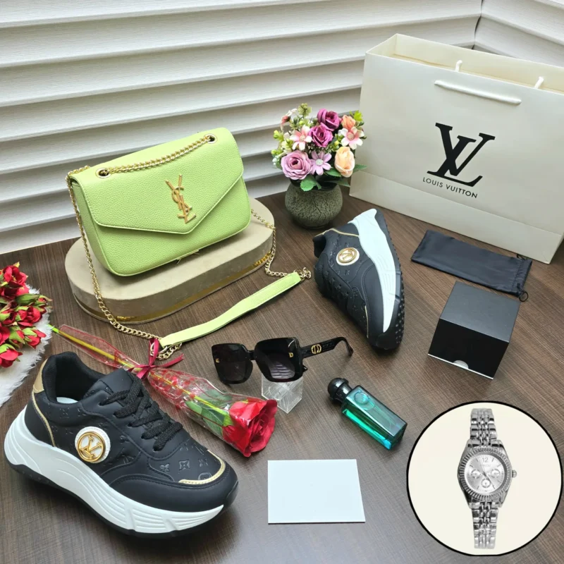 بكج سان لوران نسائي شنطه وشوز