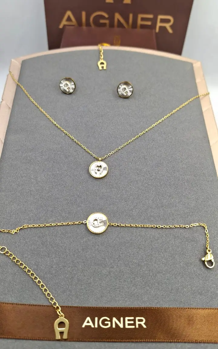 طقم سلسال و حلق اقنر