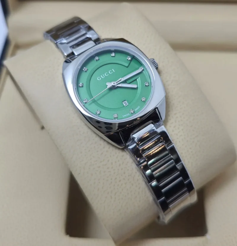 ساعه قوتشي نسائي سلفر